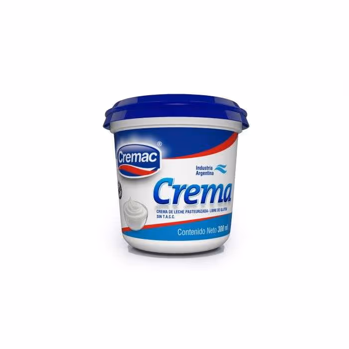 Crema de leche Cremac 300 ml x caja de 24 unidades 