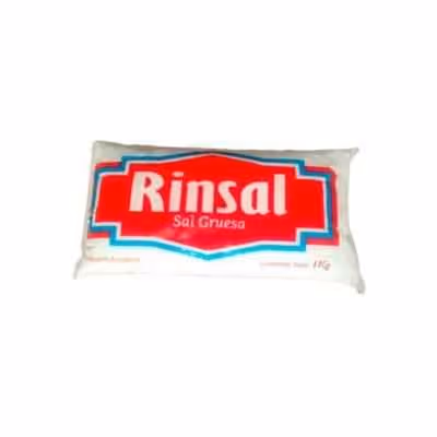 Sal gruesa Rinsal 1 kg x pack de 10 unidades 