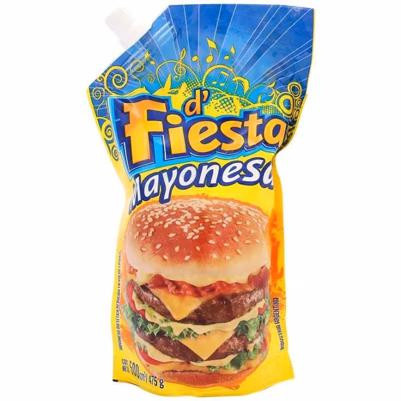 Mayonesa Fiesta 500gr x caja 24 unidades.