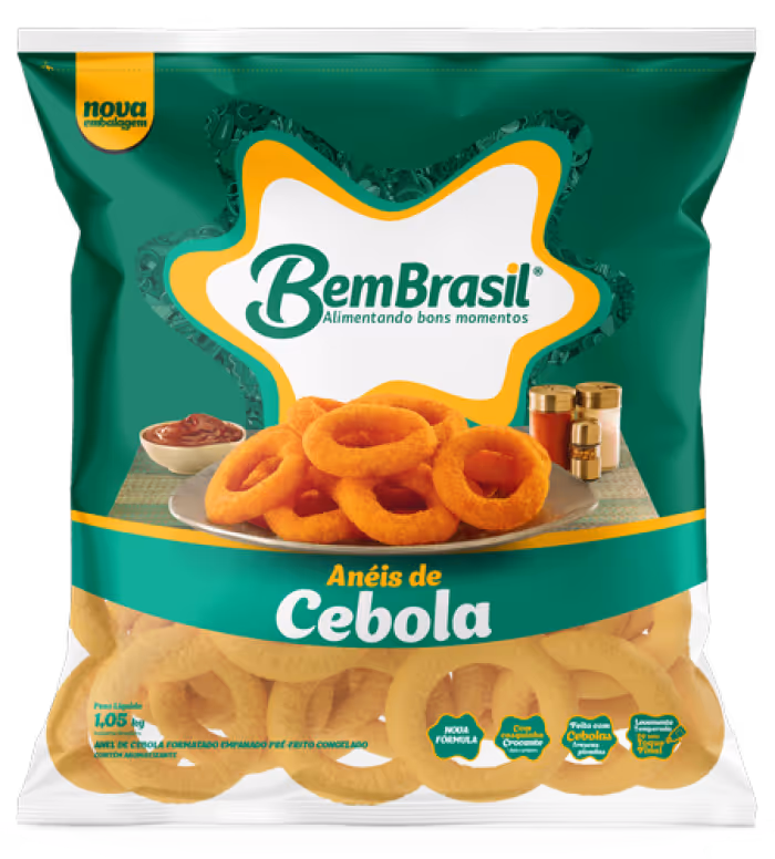 Aros de cebolla 1kg (caja 6 uni) - Bembrasil